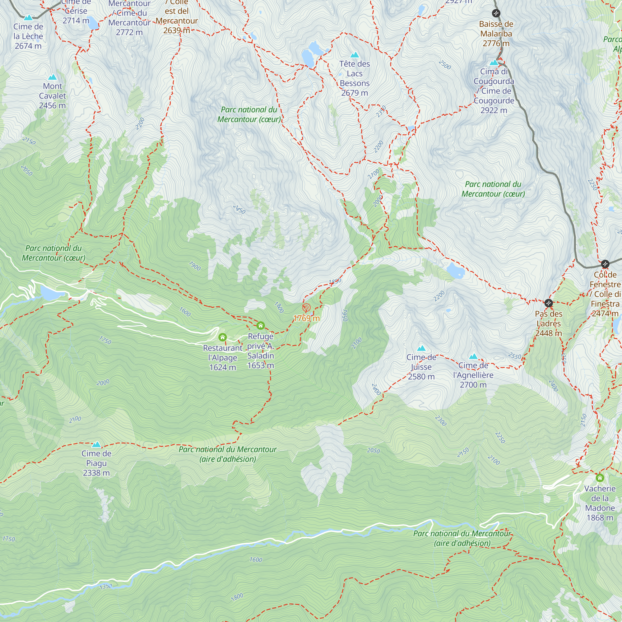 Chalet Vidron map