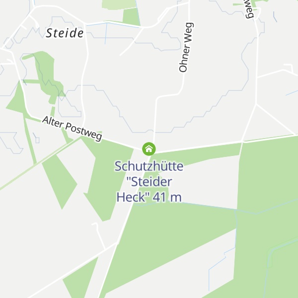 Map of Schutzhütte "Steider Heck"