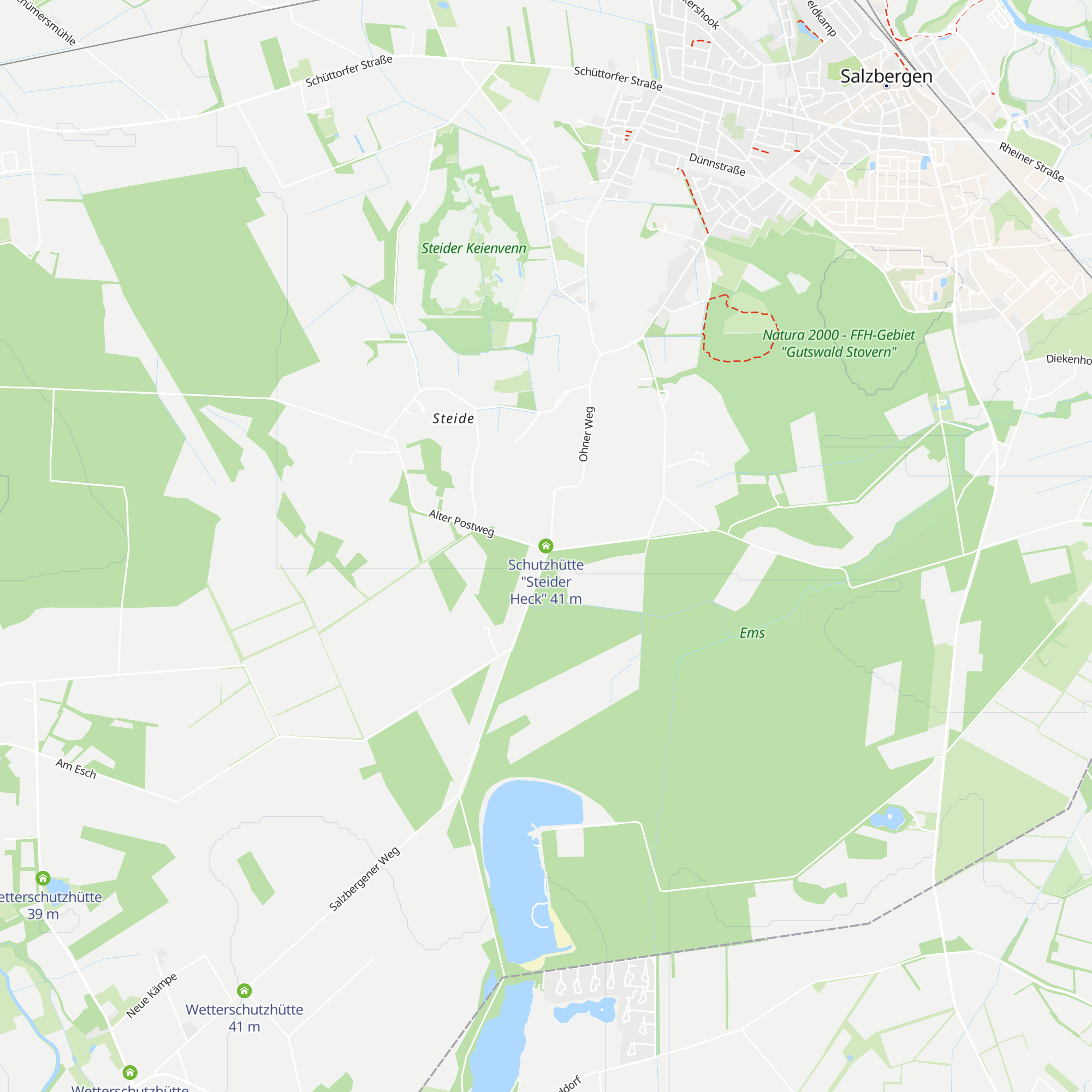 Schutzhütte "Steider Heck" map