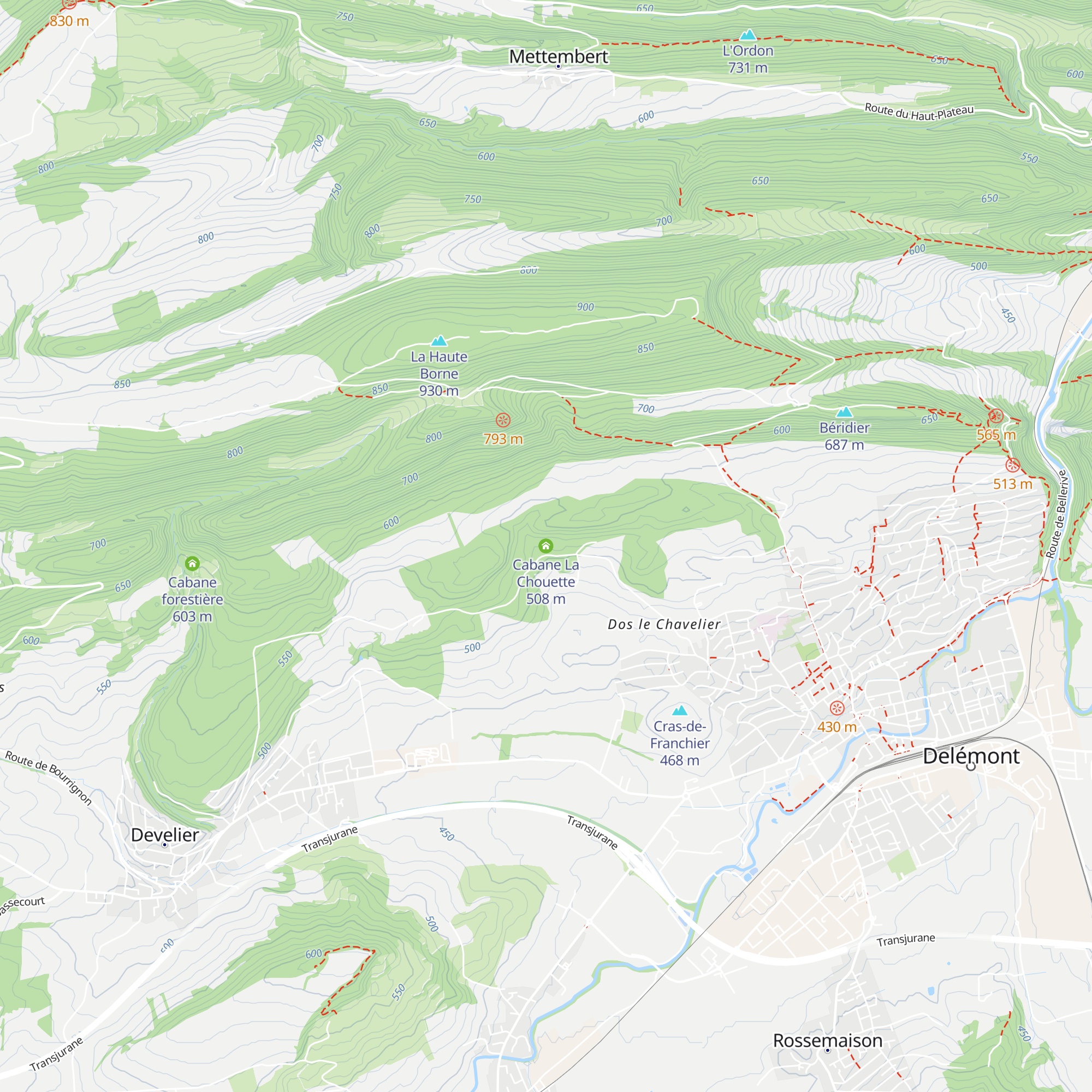 Cabane La Chouette map