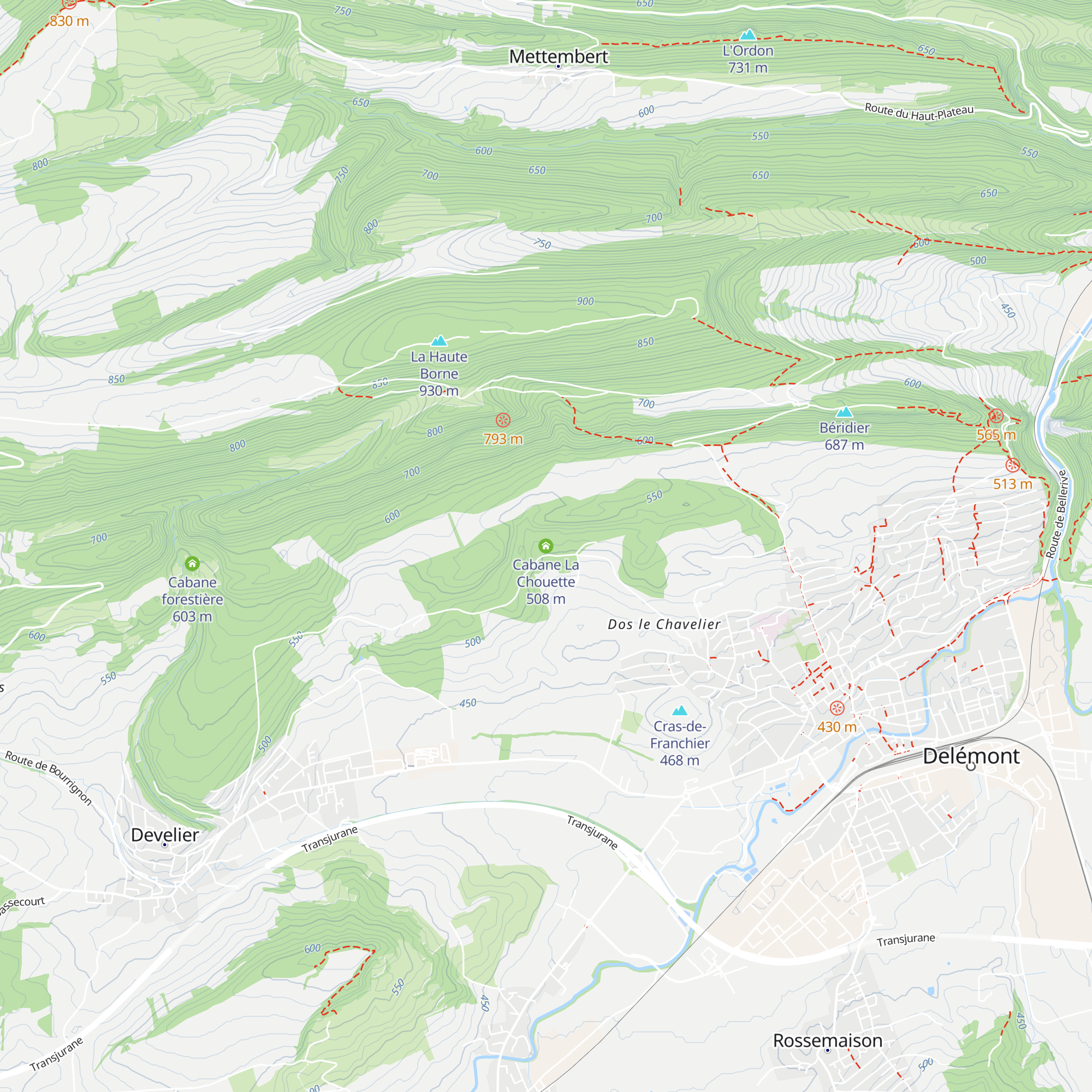 Cabane La Chouette map