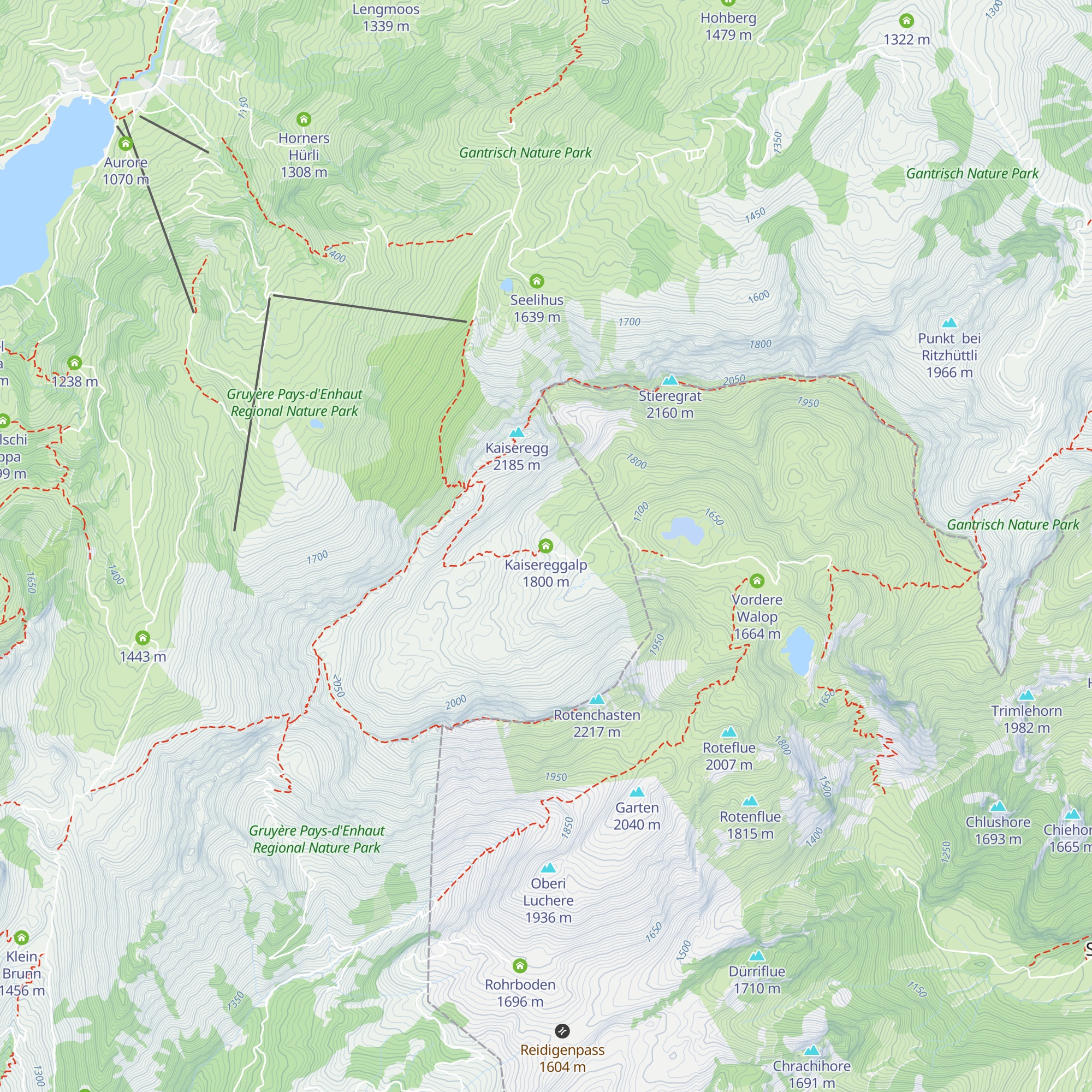 Kaisereggalp map