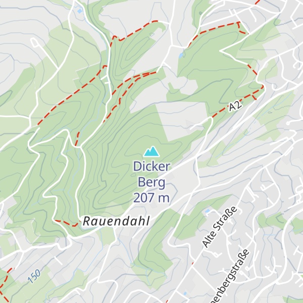 Map of Dicker Berg