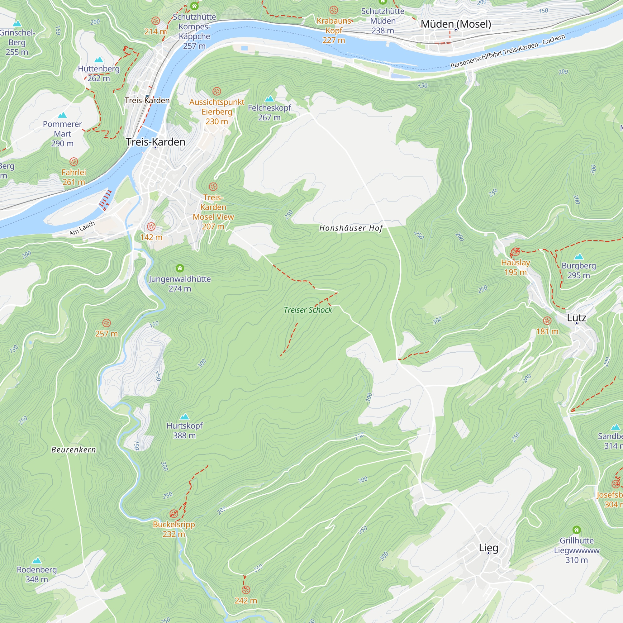 Schockhütte map