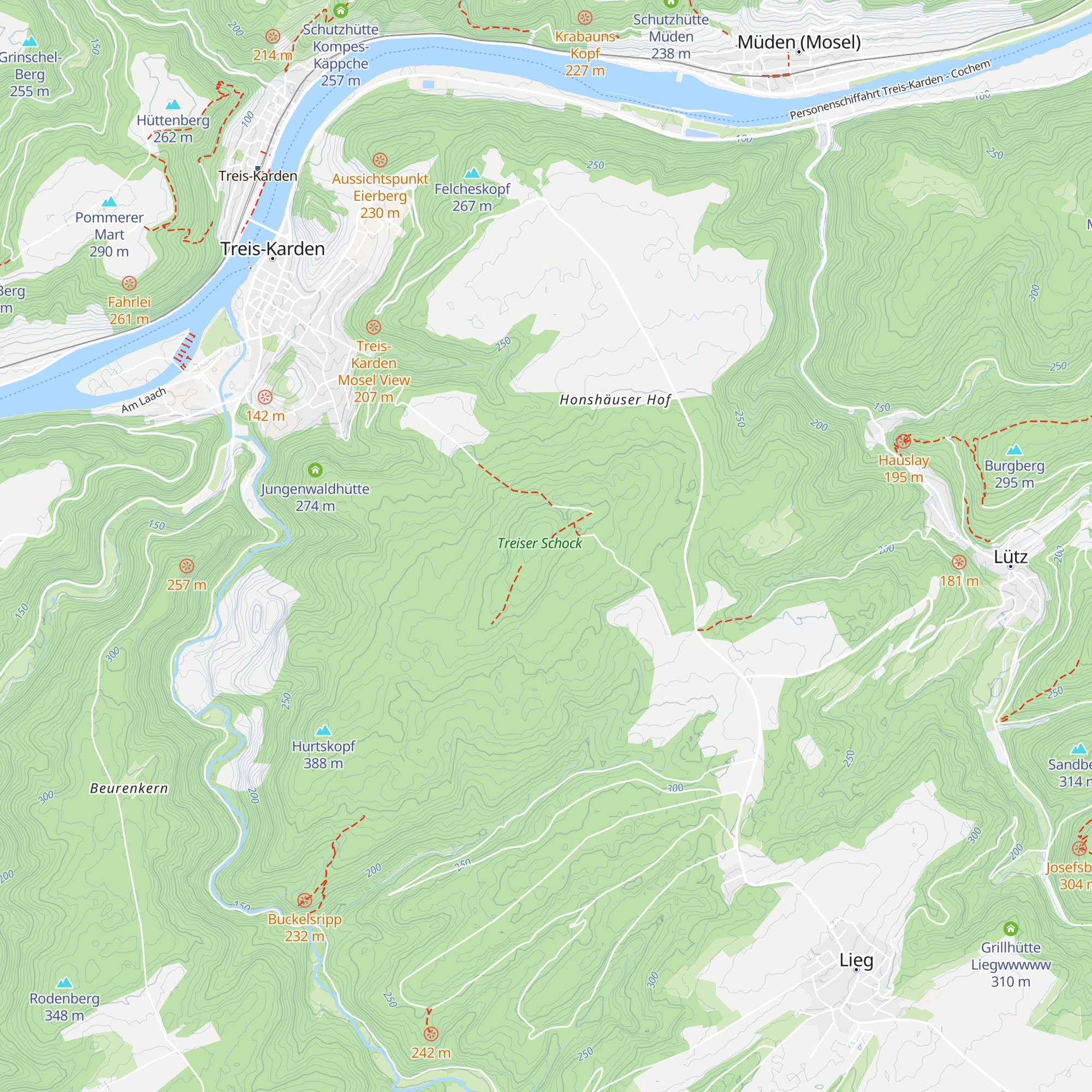 Schockhütte map