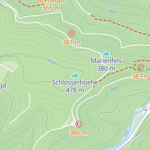Map of Schlosserhoehe
