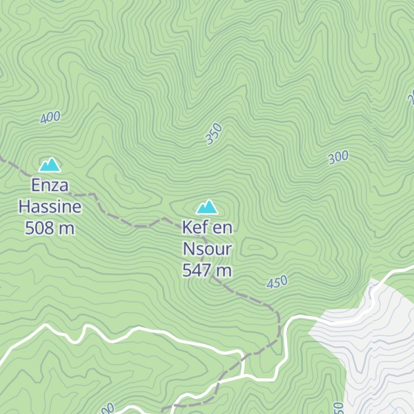 Map of Kef en Nsour