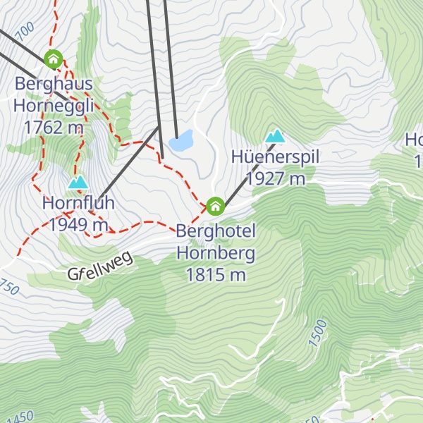 Map of Hotel Hornfluh
