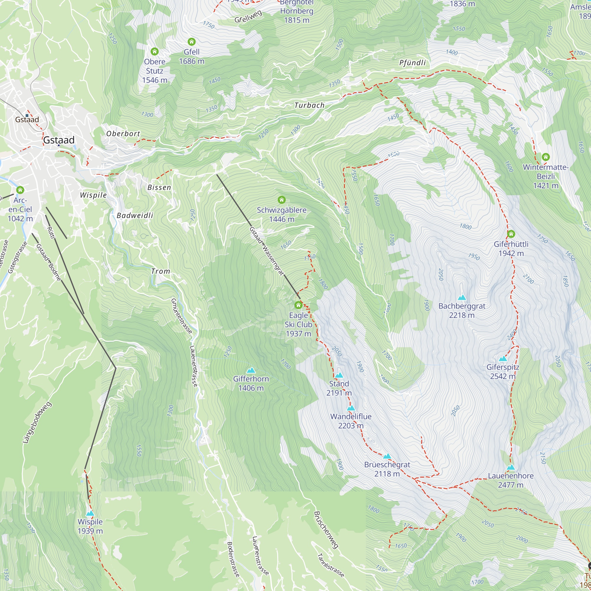 Restaurant Wasserngrat map