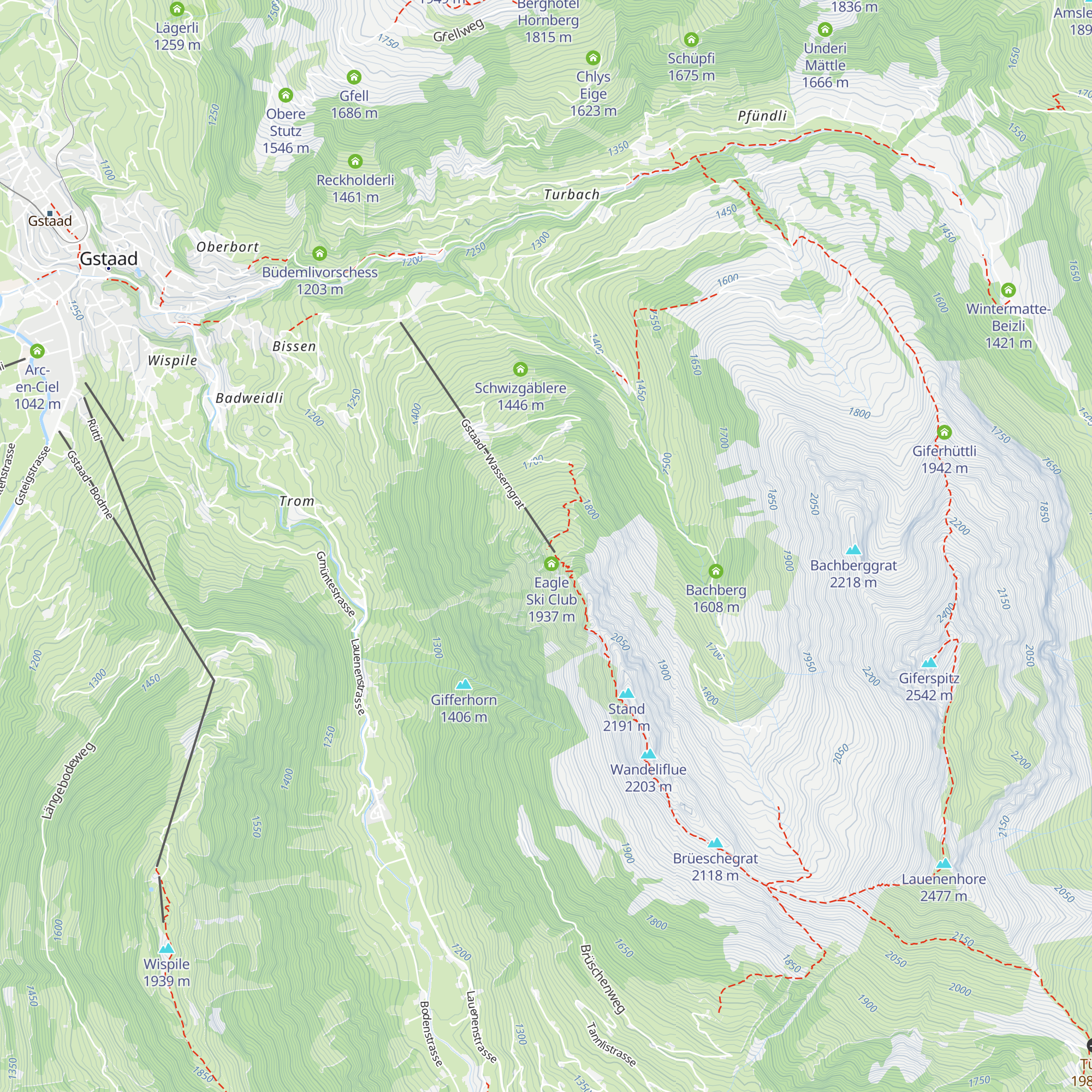 Restaurant Wasserngrat map