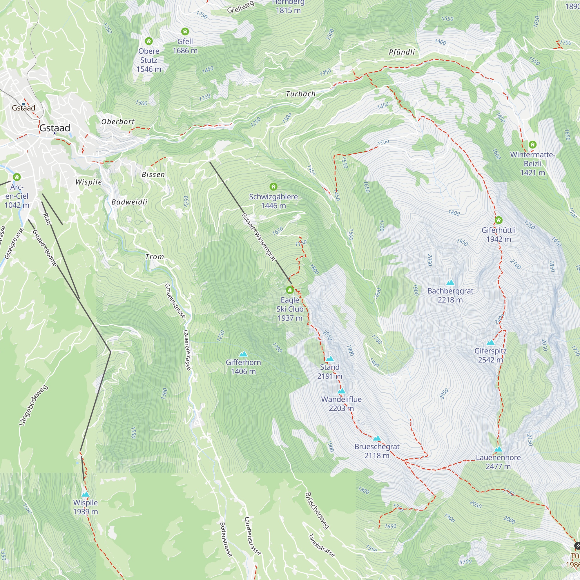 Eagle Ski Club map