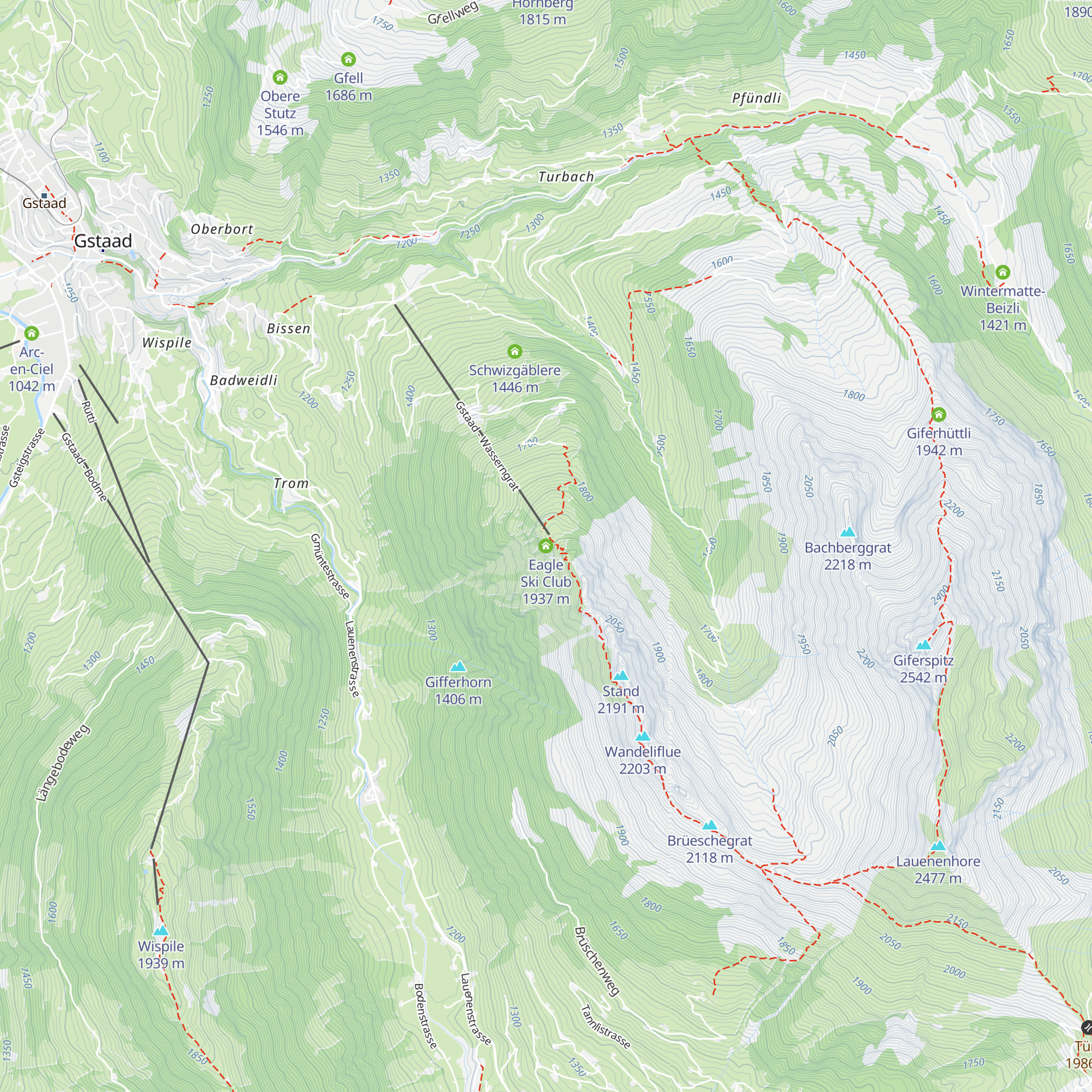 Eagle Ski Club map