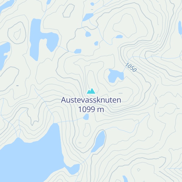 Map of Austevassknuten