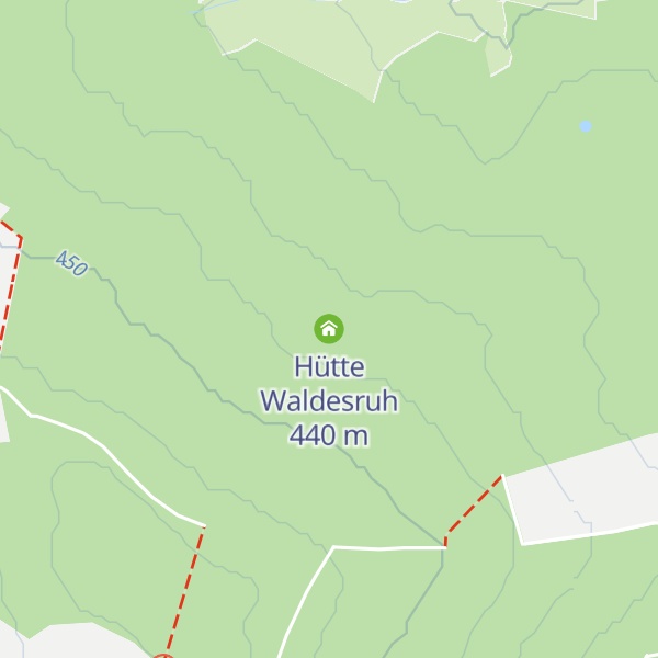 Map of Hütte Waldesruh