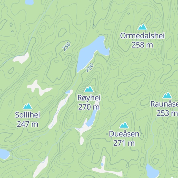 Map of Røyhei