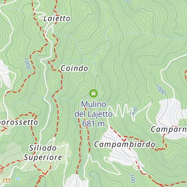 Map of Mulino del Lajetto