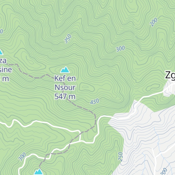 Map of Kef Mraba