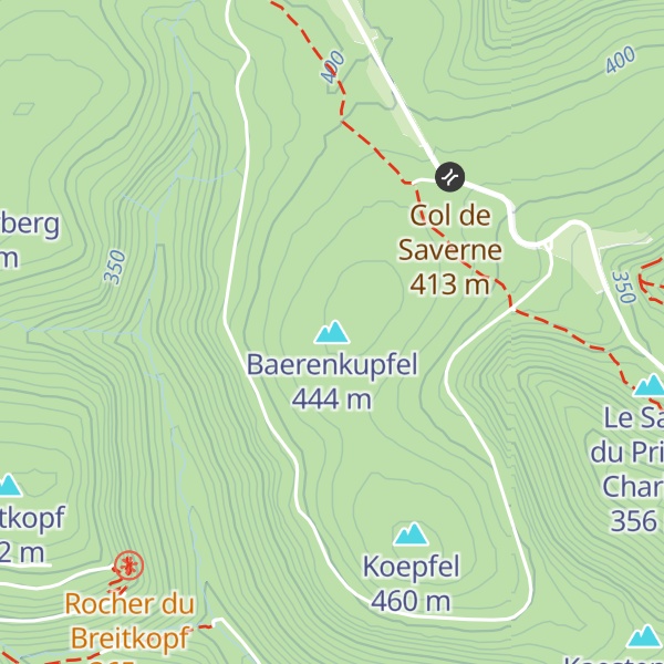 Map of Baerenkupfel