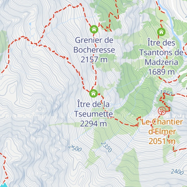 Map of Ître de la Tseumette