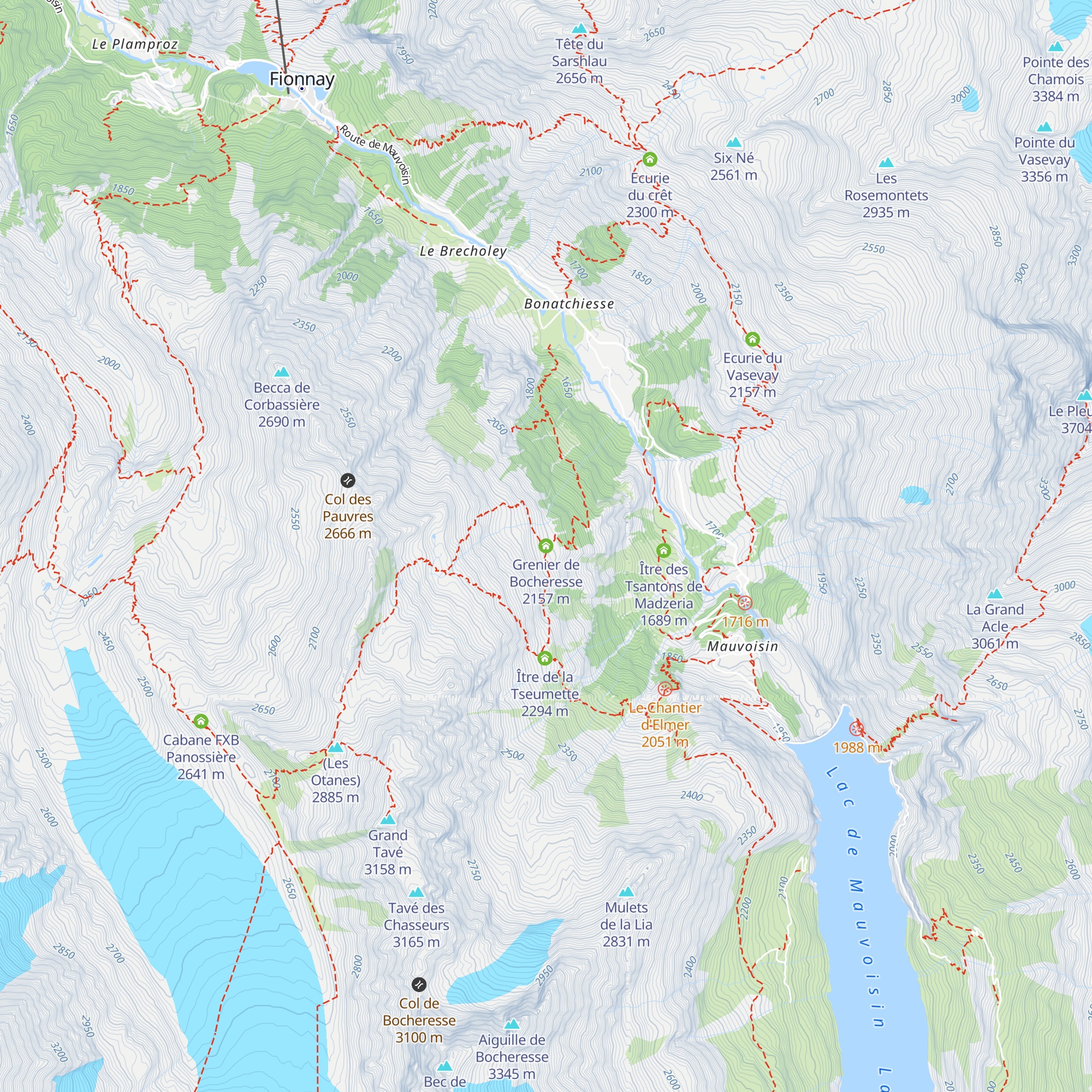 Grenier de Bocheresse map