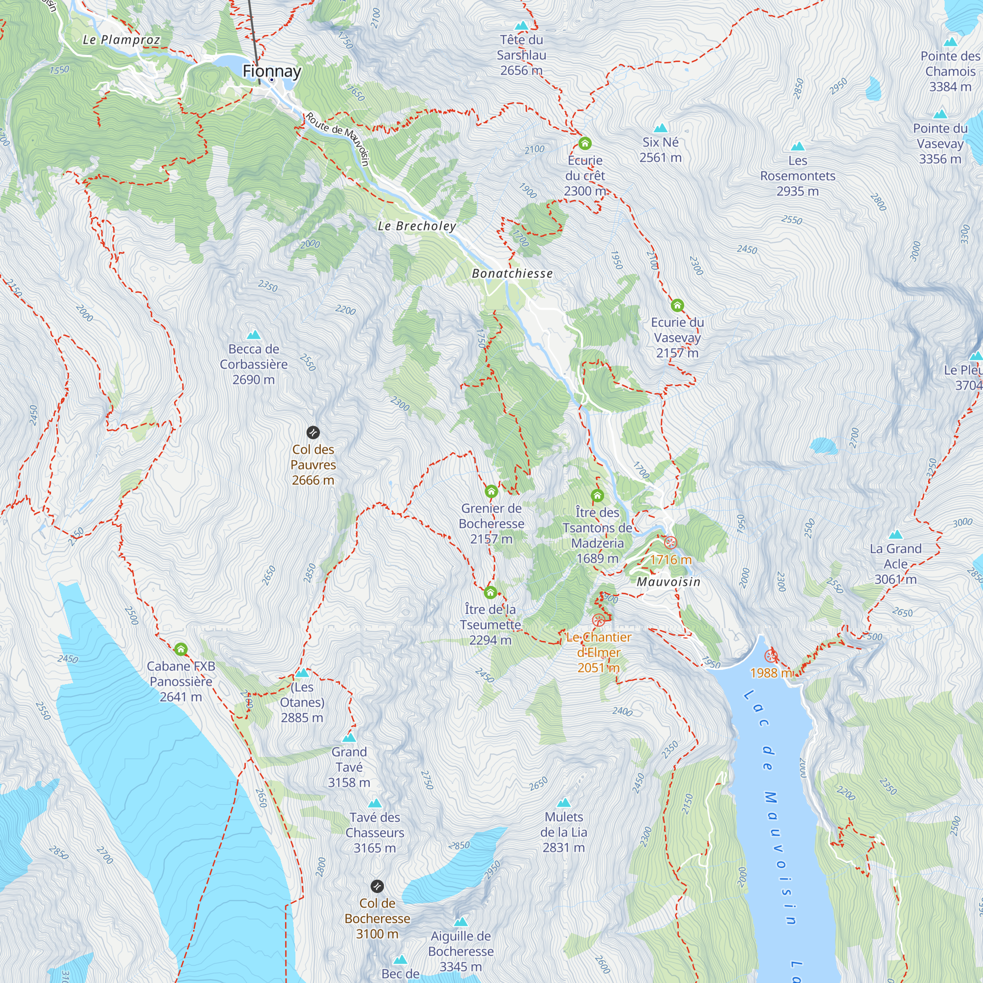 Grenier de Bocheresse map
