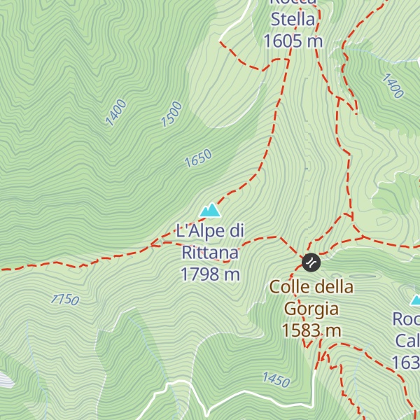 Map of L'Alpe di Rittana