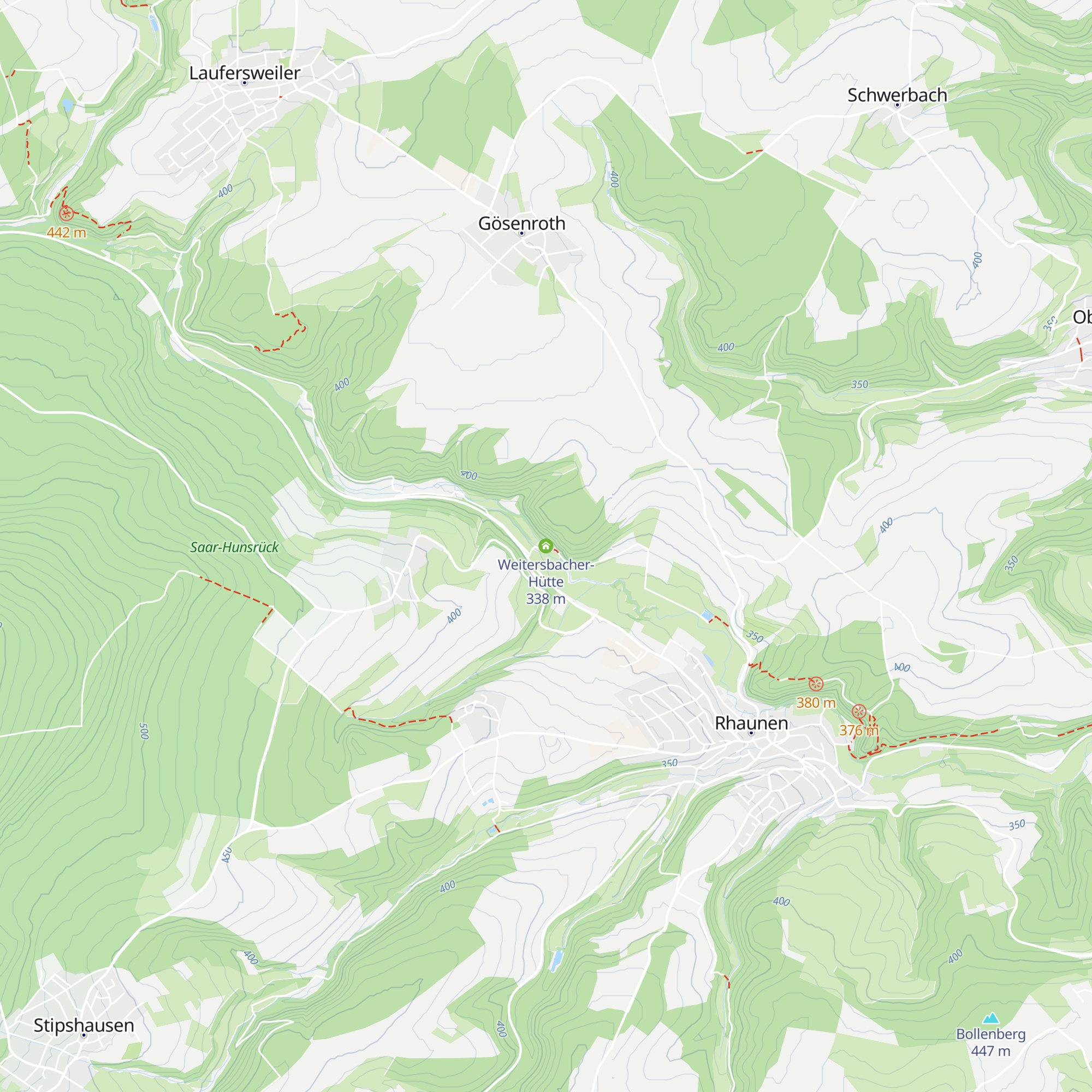 Weitersbacher-Hütte map