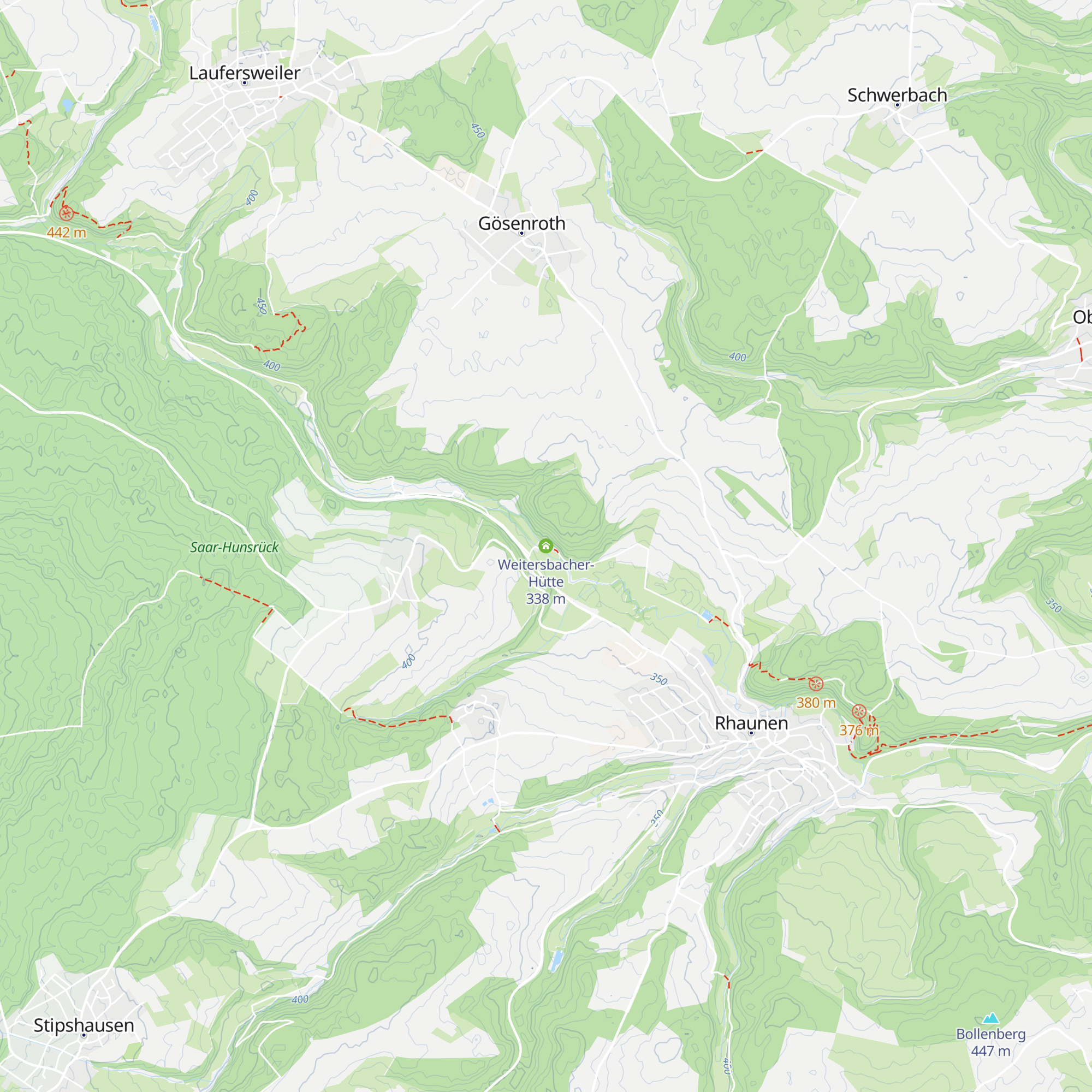 Weitersbacher-Hütte map