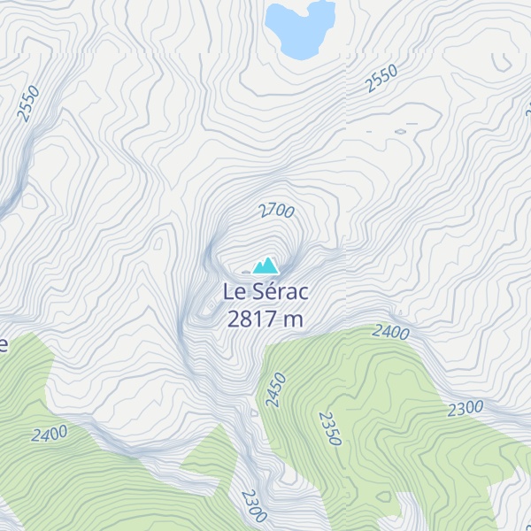 Map of Le Sérac