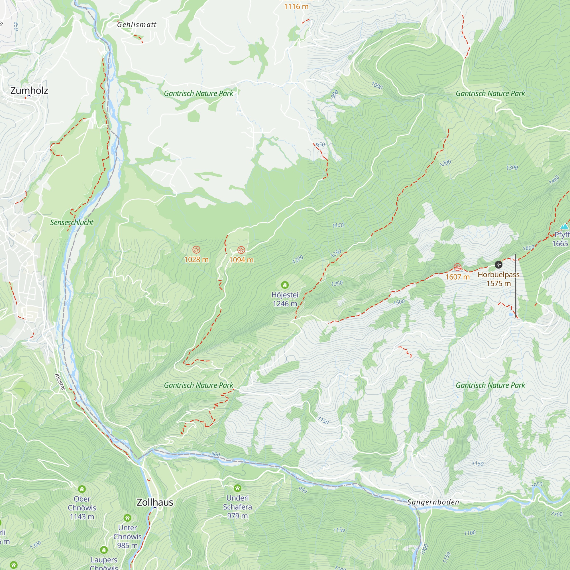 Höjestei map