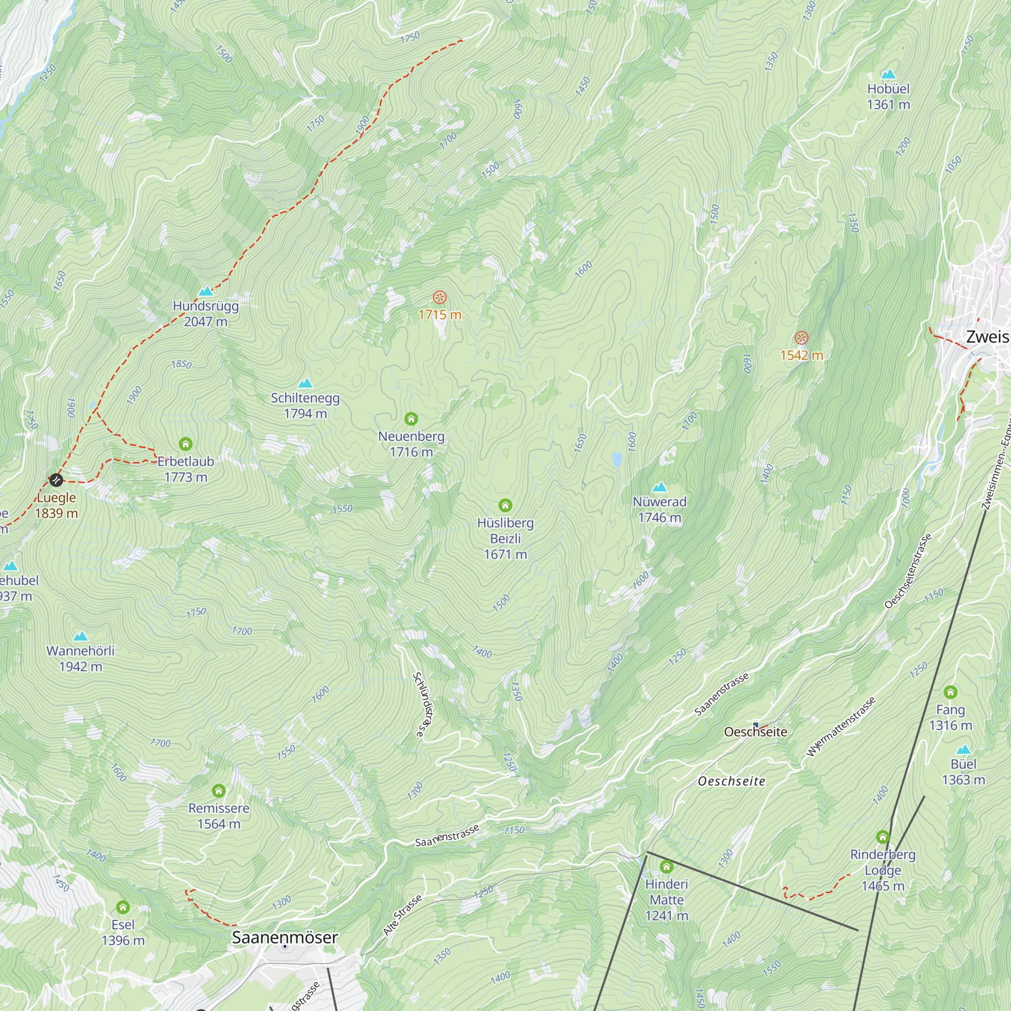 Hüsliberg Beizli map