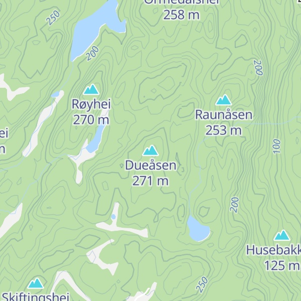 Map of Dueåsen
