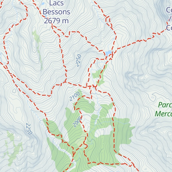 Map of Refuge de la Cougourde