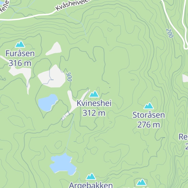 Map of Kvineshei