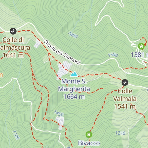 Map of Monte S. Margherita