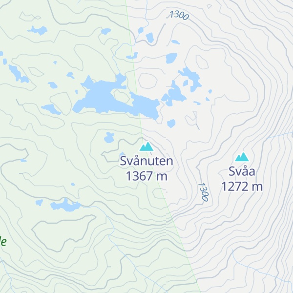 Map of Svånuten
