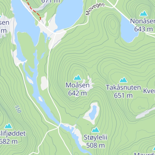 Map of Moåsen