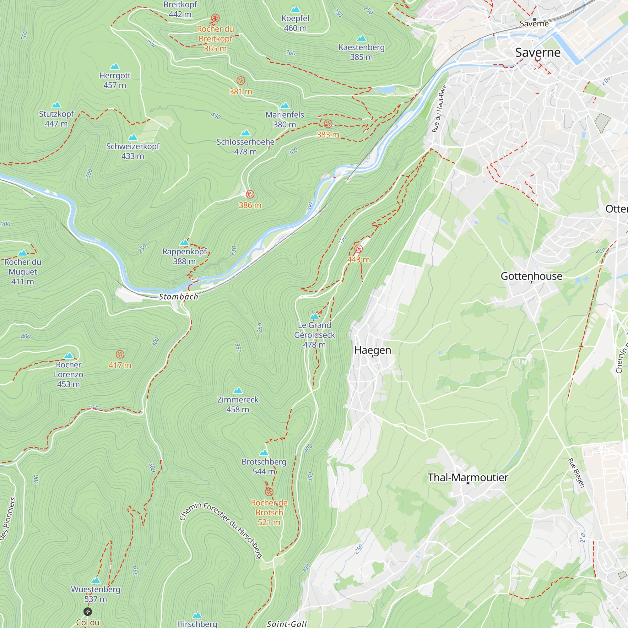 Cabane du Grand Géroldseck map