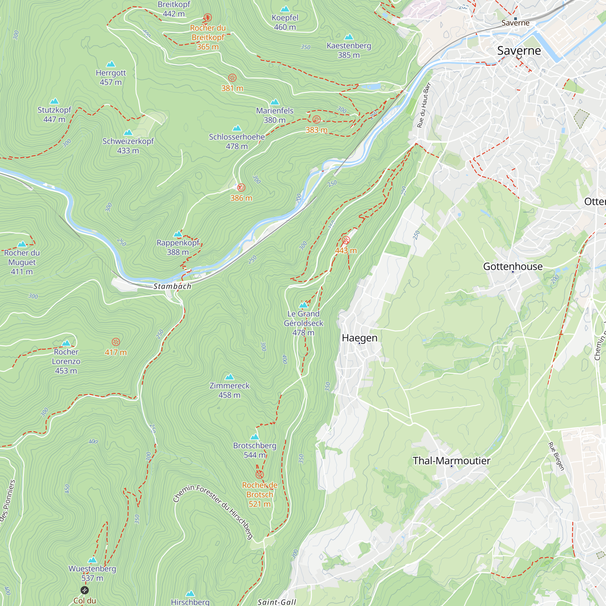 Cabane du Grand Géroldseck map