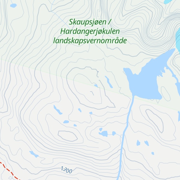 Map of Skytjedalsfjellet