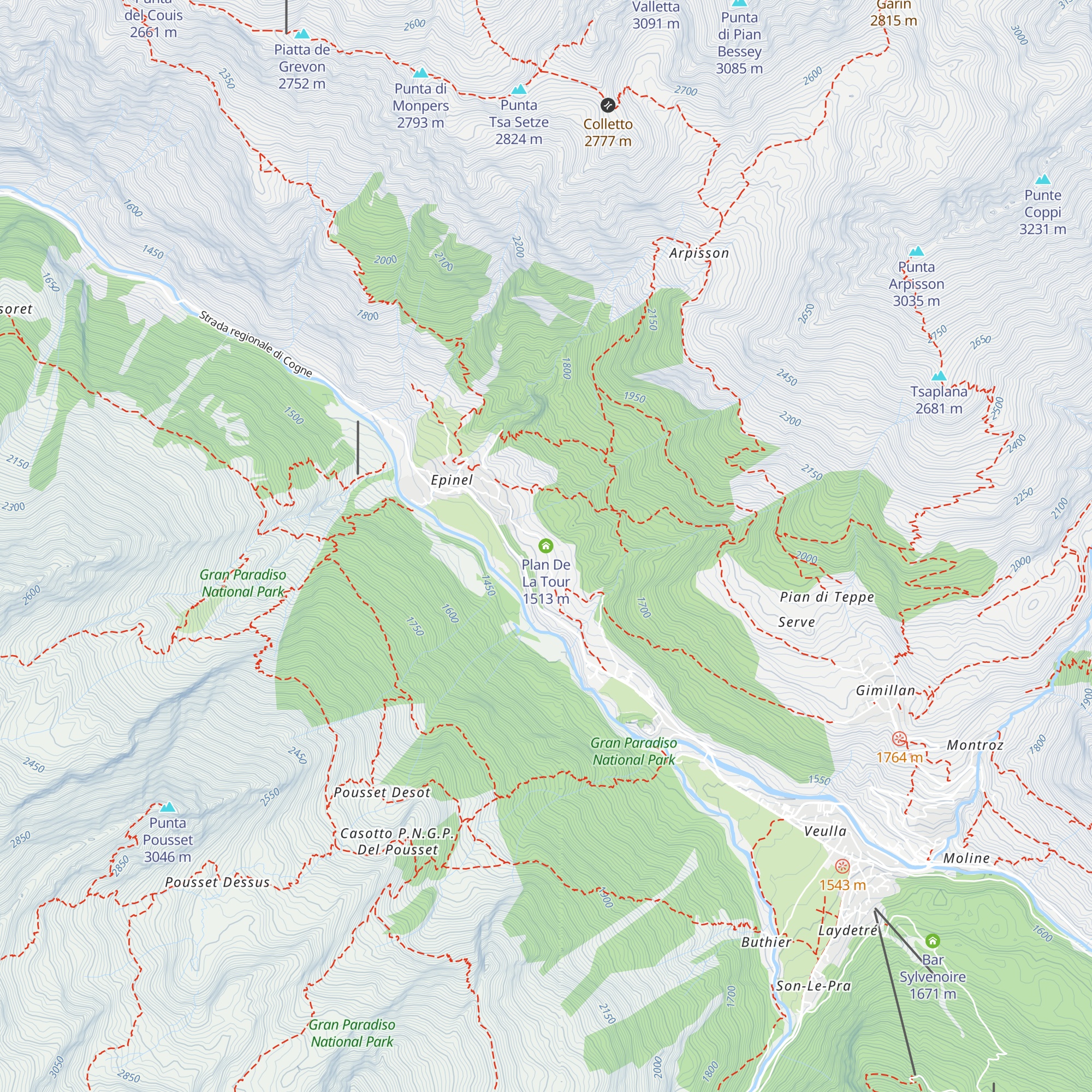 Plan De La Tour map