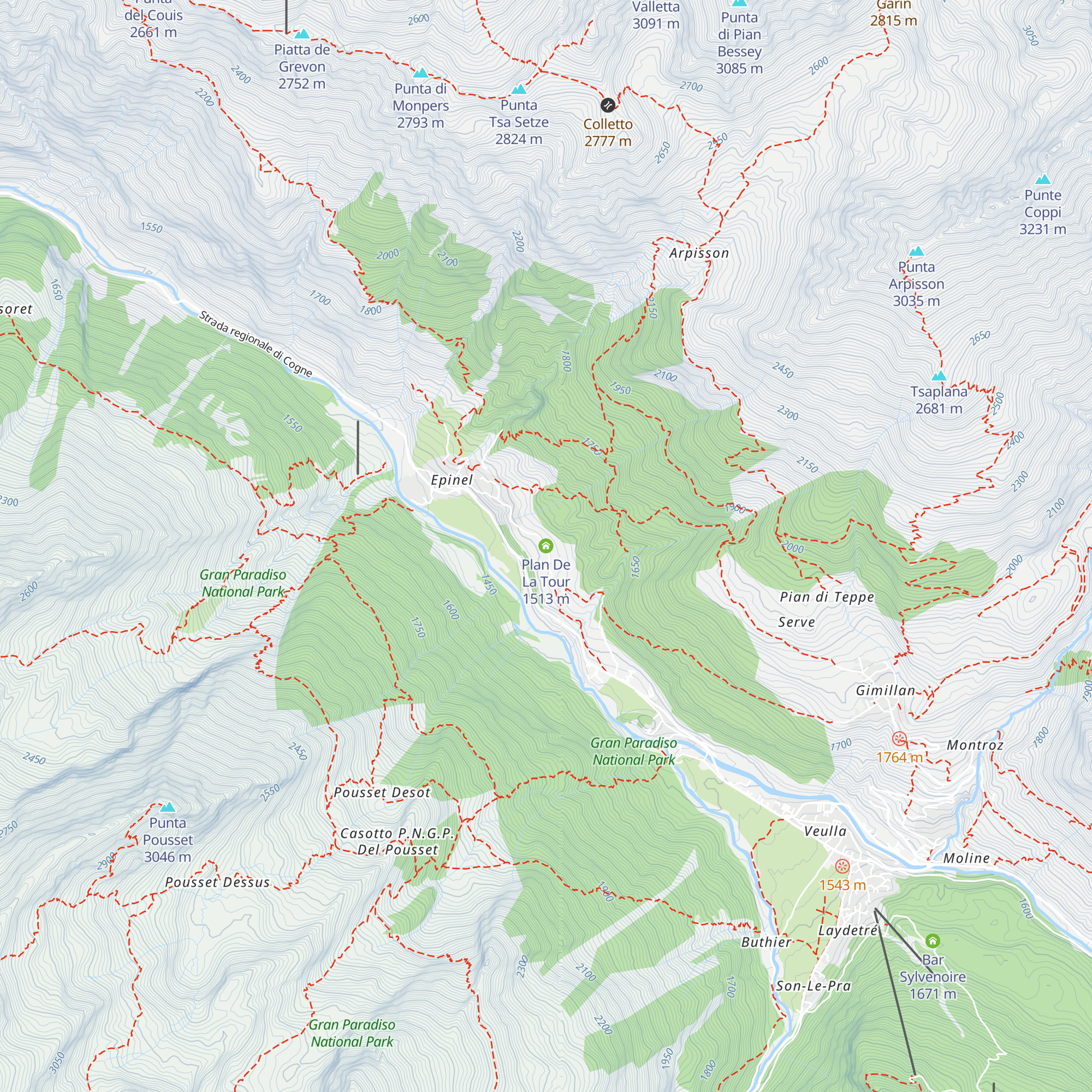 Plan De La Tour map