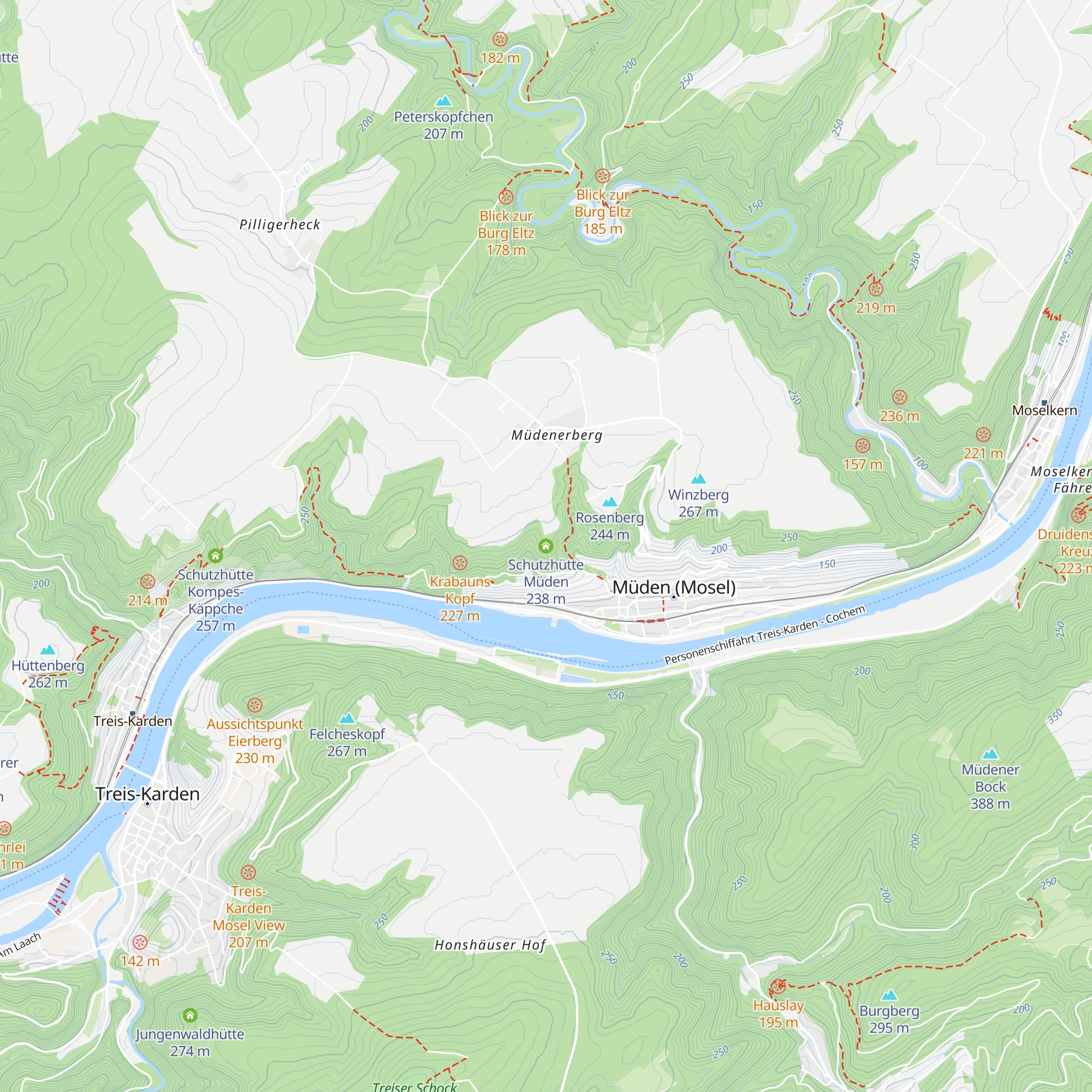 Schutzhütte Müden map