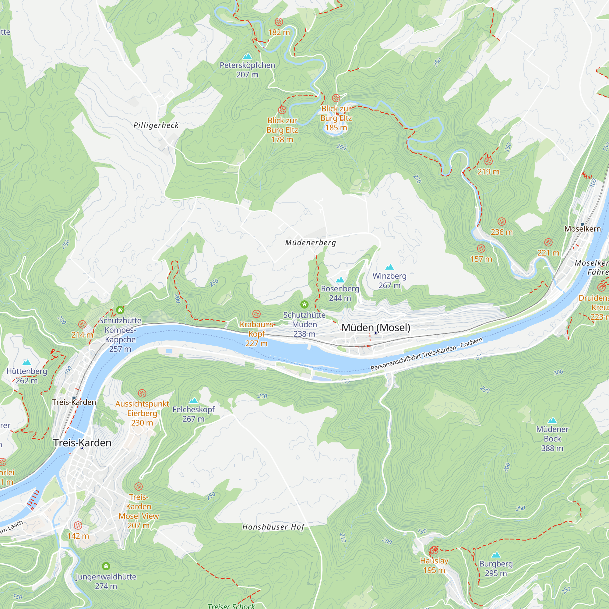 Schutzhütte Müden map