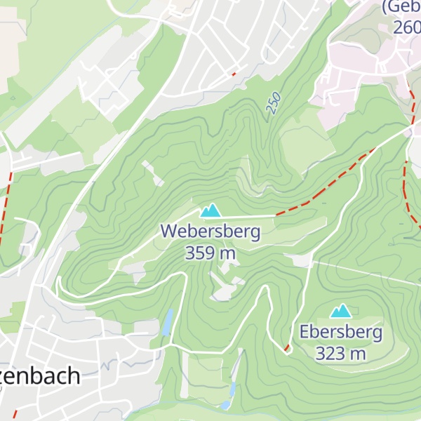Map of Webersberg