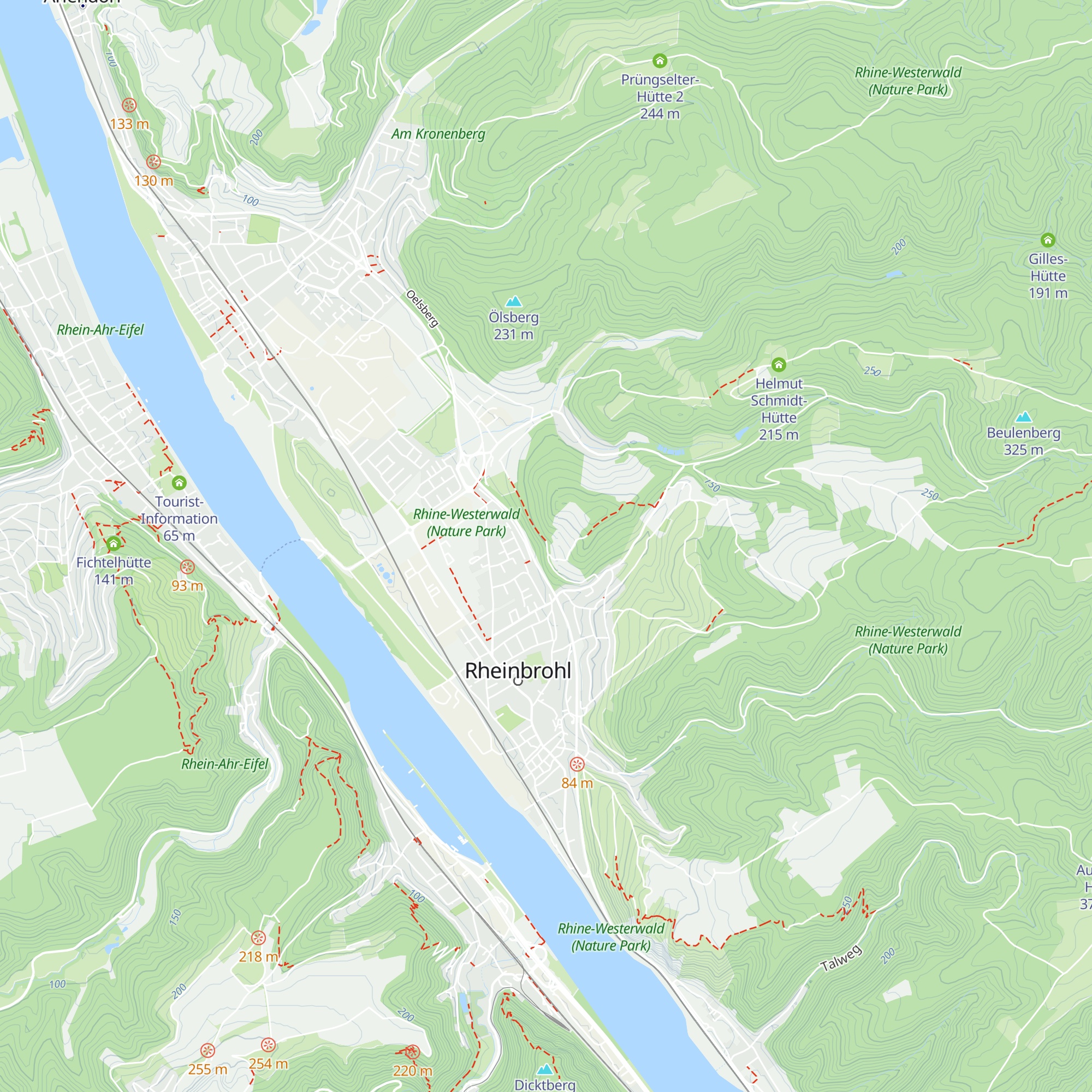 Adenauer-Hütte map