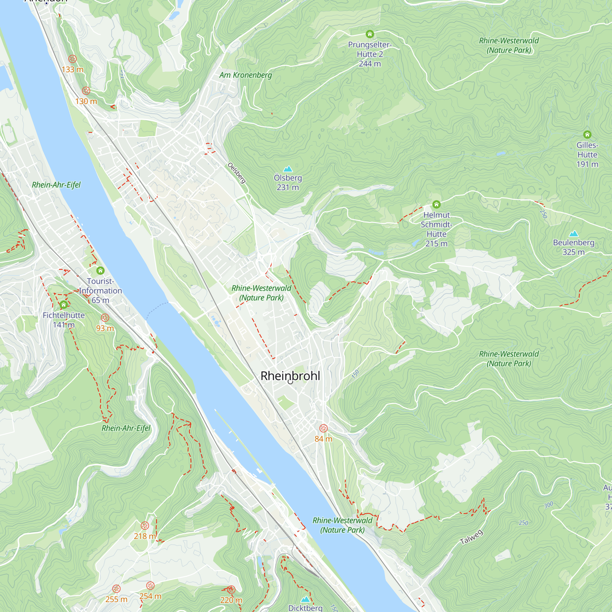 Adenauer-Hütte map