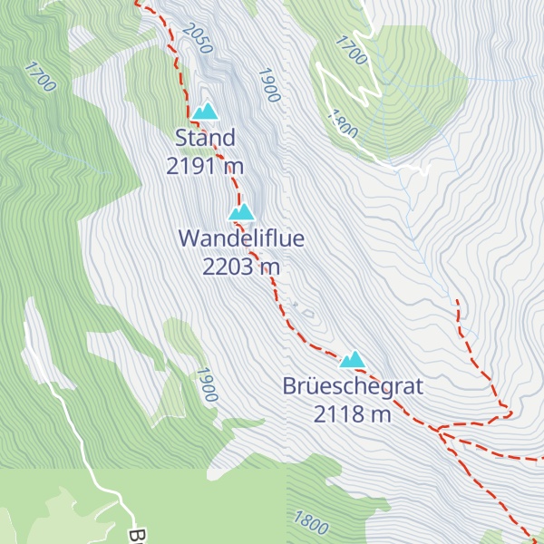 Map of Schutzhütte Wasserngrat