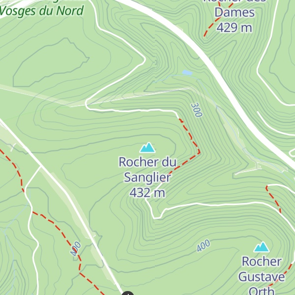Map of Rocher du Sanglier