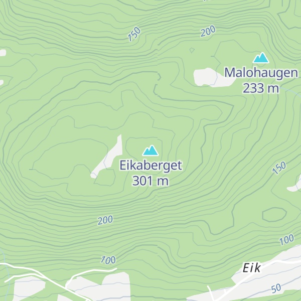 Map of Eikaberget
